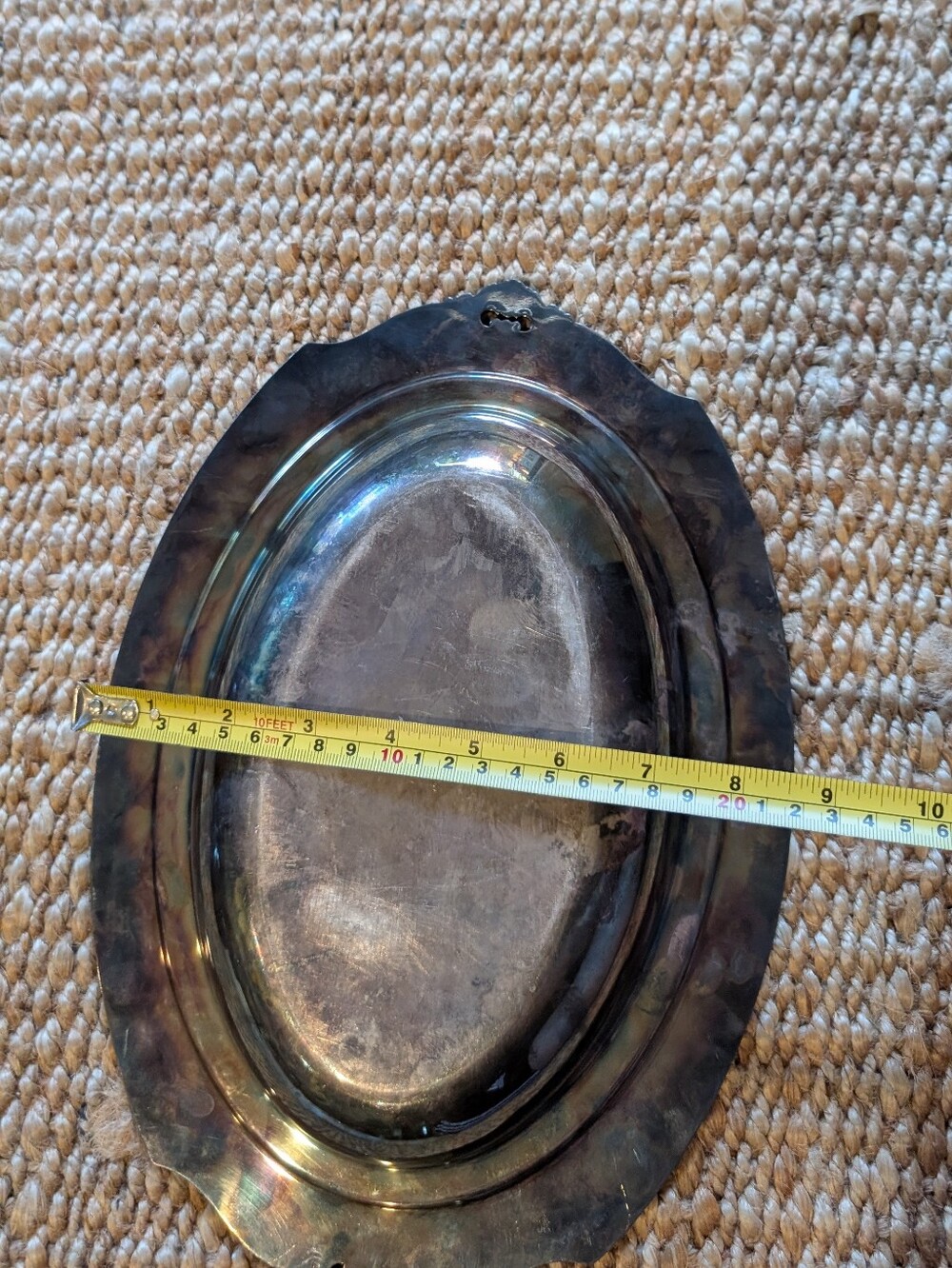 Elegant Silver Tray W/ Silver Cream Polish - Picture 4 of 5